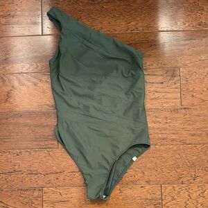 Summersalt One-Shoulder Green One Piece